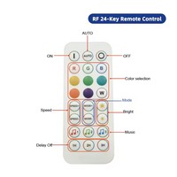 Contrôleur de bande LED RGB avec synchronisation musicale Bluetooth, télécommande sans fil RF 2.4G pour WS2812B WS2811 SK6812 5V 12V 24V avec fonction de gradation