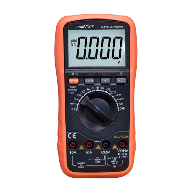 VC97 Digital Multimeter Auto Range True RMS 3999 Counts Test Resistance Capacitance Voltage Current Meter Multimeters