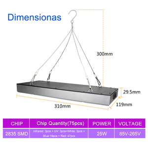 Lampe horticole <span class=keywords><strong>de</strong></span> <span class=keywords><strong>croissance</strong></span> Led, 25W, spectre complet, éclairage pour plante/<span class=keywords><strong>chambre</strong></span> <span class=keywords><strong>de</strong></span> <span class=keywords><strong>culture</strong></span> hydroponique - Product Image 2