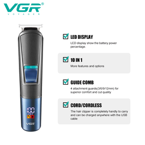 VGR V-108 5 in 1 mens grooming kit <span class=keywords><strong>rasoio</strong></span> <span class=keywords><strong>elettrico</strong></span> <span class=keywords><strong>professionale</strong></span> <span class=keywords><strong>barba</strong></span> <span class=keywords><strong>e</strong></span> naso tagliacapelli barbiere tagliacapelli set - Product Image 4