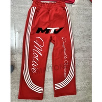 Conjunto de chándal extragrande personalizado para hombre, ropa de calle, sudadera con capucha y pantalones de chándal holgados, a rayas desteñidas por el sol
