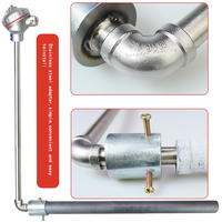 K-type Right Angle Thermocouple WRN-520 High-temperature Aluminum Liquid Silicon Carbide Protective Tube