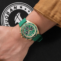 Nouvelle montre mécanique de luxe pour homme AOCASDIY, chronographe à aiguilles, calendrier, luminescent, boîtier en acier inoxydable de 43 mm, résistant à l'eau 3BAR