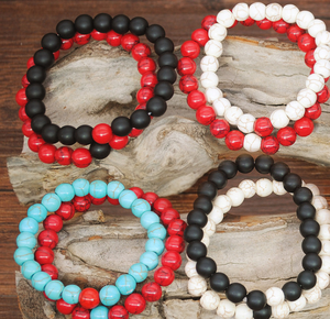 Venta caliente 2PCS por conjunto parejas pulsera de distancia clásica piedra natural blanco y negro Yin Yang con cuentas pulsera - Product Image 5