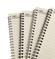 Carnet de notes personnalisé en papier pour étudiants, impression spirale, bobine de couleur, fil-o, carnet d'exercices, cahier en papier, papier kraft