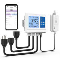 Contrôleur de CO2 GZAIR 1600Pro avec ventilateur d'évacuation intégré - Capteur NDIR Durée de vie de 15 ans pour chambre de culture Incubateur de champignons