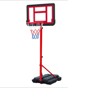 Panier de basket réglable en hauteur, support de basket portable autoportant pour jeu en intérieur et en extérieur - Product Image 1