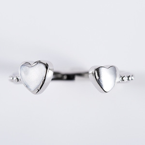 Anello Minimalista a Cuore Aperto per Donne, Gioielli di Moda Regolabili, Vendita all'Ingrosso - Product Image 6