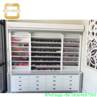 Appuyez sur les ongles support de présentation avec gel vernis à ongles vitrines pour ongles pointe échantillon présentoir