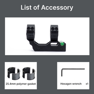 ACUMETA Freiarm-Zielfernrohrhalterung mit Horizontalkalibrierung für <span class=keywords><strong>1</strong></span> Zoll/30mm Rohr, 20mm Halterung für Outdoor-Sport - Product Image 5