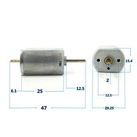 Moteur de FK-130SH-09450 Mabuchi DC 12V-24V 15000RPM à double arbre, moteur électrique 130 RC jouet voiture bateau, 1 pièce