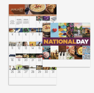 Calendriers muraux agrafés personnalisés avec logo pour la Fête Nationale 2027 – Cadeau d'entreprise en gros – 12 mois – Qualité supérieure - Product Image 2