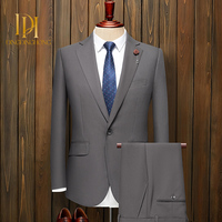 Jaket Blazer Pria Diskon Besar, Bahan Bernapas, Slim Fit, Satu Kancing, untuk Acara Bisnis, Pernikahan, dan Pesta