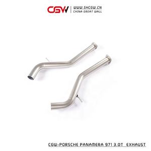 Ad Alte Prestazioni In Acciaio Inox Valvola di Silenziatore di Scarico Catback Con Il Nero Unico Consigli di Silenziatori per Porsche Panamera 971 3.0T - Product Image 2