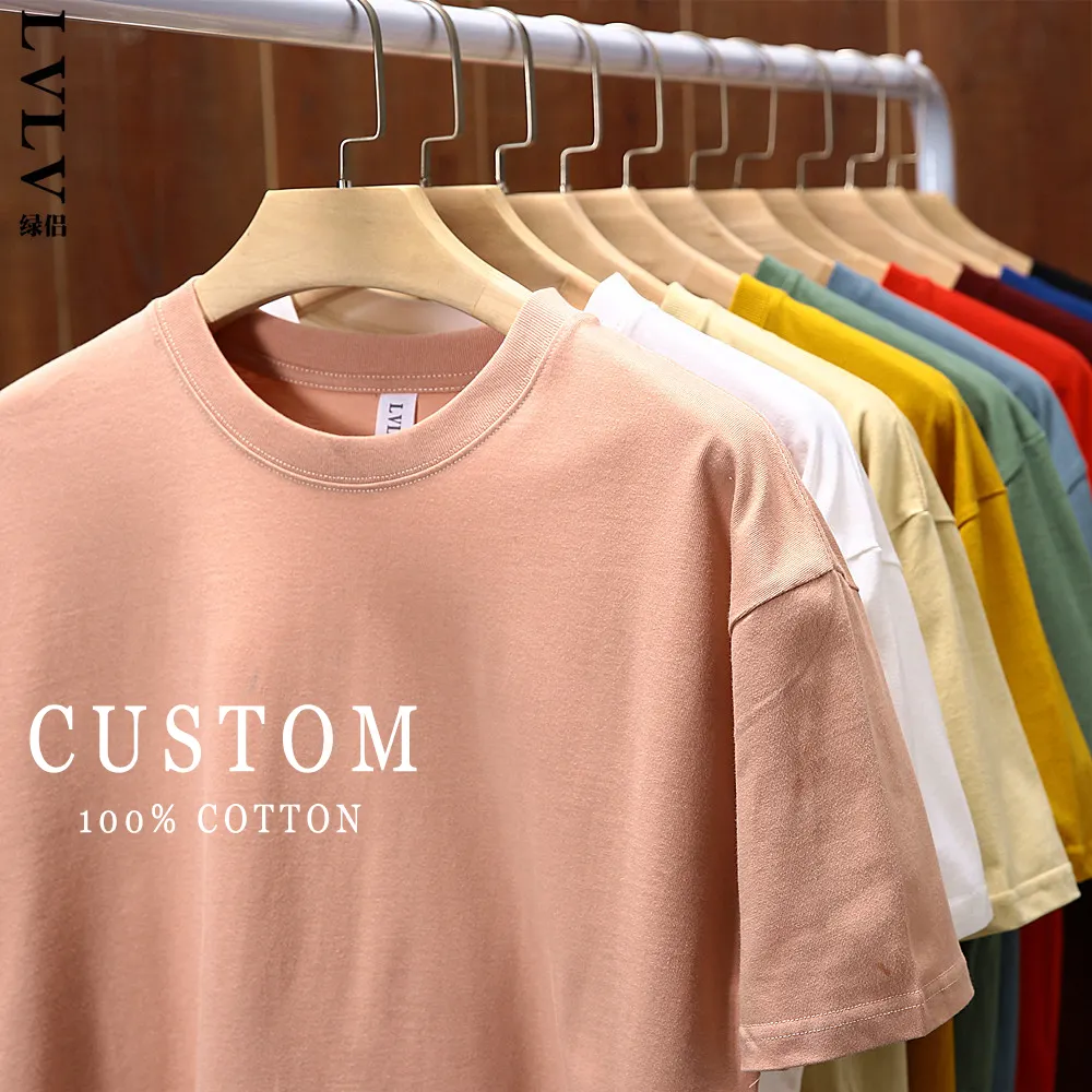 Eerste Klas Kwaliteit 100% Katoen Custom Logo Mannen T-shirt Afdrukken Custom T-shirt Afdrukken Vlakte T-shirt Oversized T-shirt