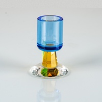 En gros, Nouveau Porte-bougie chauffe-plat et Chandelier en cristal géométrique fait main, design coloré or, bleu, rose, vert, style color block, pour mariages