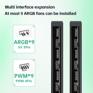 SNOWMAN ARGB <strong>LED</strong> <strong>Controller</strong> with Wireless Remote 18-Port Double Layer for <strong>Computer</strong> Case Fans and RGB Light Strips - Product Image 2