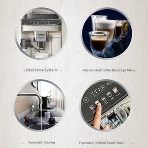 Machine à café expresso automatique <span class=keywords><strong>Delonghi</strong></span> E Max, fabrication italienne, boîtier en acier inoxydable, écran LCD, capacité de 3 à 5 tasses - Product Image 4