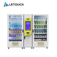 Máquina Expendedora Automática Combinada de Gran Capacidad 24h para Snacks, Bebidas y Alimentos, Venta al por Mayor para Lugares Públicos
