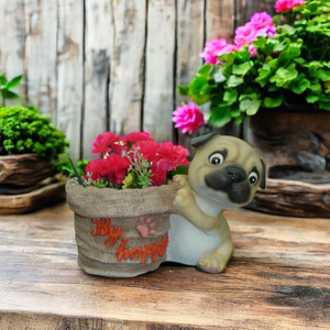 <span class=keywords><strong>Maceta</strong></span> <span class=keywords><strong>de</strong></span> resina realista para cachorros, decoración <span class=keywords><strong>de</strong></span> jardín para el hogar para macetas y jardineras - Product Image 1