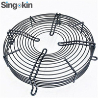 Grille de ventilateur en acier doux à mailles fines, robuste, pour système de ventilation industriel