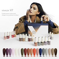 VENALISA NOUVEAUTÉ V1-V7 KIT DE 22 PIÈCES DE VERNIS GEL SANS TPO ET SANS HEMA 10ML COULEURS AUTOMNE HIVER KIT DE VERNIS GEL UV ESMALTE ENAMEL