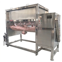 Mélangeur à Vis Horizontal avec Capacité de Mélange de 300 kg en Acier Inoxydable SUS304 pour Poudres Alimentaires et Chimiques – Mélangeur à Ruban