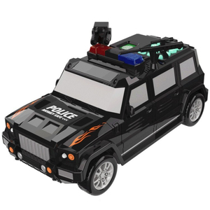 Hucha de coche de policía con contraseña, caja fuerte para niños, caja de ahorro, caja de monedas de coche blindado, caja de dinero inteligente, juguetes de regalo de cumpleaños OEM - Product Image 1