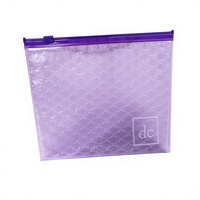 Sac à bulles en PVC avec fermeture éclair, transparent, résistant à l'humidité et à la pression, peut être imprimé avec un logo en différentes couleurs