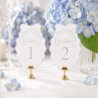 Porte-numéro de table ovale ondulé pour mariage, banquet, fête, baby shower, décoration de nom de place, mignon, multicolore, vente en gros, en vrac