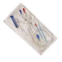 Fournitures médicales Kit de cathéter d'hémodialyse Cathéter de dialyse à double lumière 12Fr