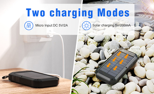 Cargador solar ES981S <span class=keywords><strong>para</strong></span> móvil, batería portátil inalámbrica qi, Banco sans fil de energía, 10000mah - Product Image 3