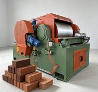 Concasseur à rouleaux à haute résistance à l'usure pour le broyage super fin de l'argile dans les lignes de production automatiques de briques, machine à fabriquer des briques