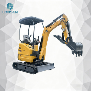 Mini-excavatrice sur chenilles Lonsen LS17, profondeur de creusement de 2000 mm, rayon de 3260 mm, haute efficacité - Product Image 2