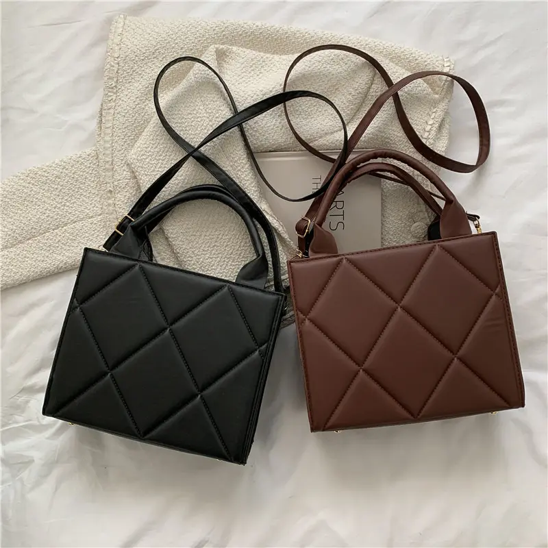 New Crossbody Women Bags PU Leather Shoulder Purse Large Capacity Female Handbag Ladies Messenger Tote Bags Square Bags