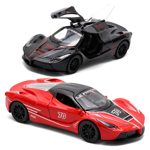 YZMODEL <span class=keywords><strong>Prix</strong></span> d'usine Miniature de supercar à rétrofriction à l'échelle 1:36 avec portes papillon ouvrables en alliage métallique, jouet de voiture de sport - Product Image 1