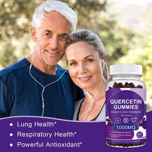 Quercetin Protect Gummies-Défense <span class=keywords><strong>respiratoire</strong></span> Puissance immunitaire et stress calme pour la santé avec sureau VC et bromélaïne 60 Gummies - Product Image 3