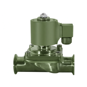 COVNA 1 Inch 24VDC Normally <b>Closed</b> Tri Clamp Sanitary 316 Stainless Steel Food Grade Solenoid Valve Stem Oil Sea - Product Image 3