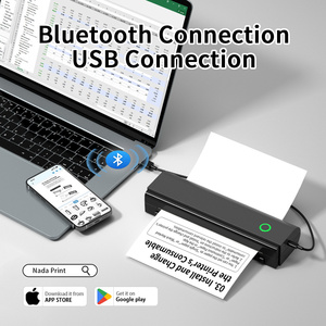Multifunctional <b>Portable</b> N80 <b>A4</b> Thermal <b>Printer</b> Supports 210/216mm Width Thermal Paper Printing USB - Product Image 6