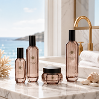 Flacon de lotion tonique pour la peau personnalisé de qualité supérieure, pot de crème hydratante 50g 40ml 100ml 120ml, emballages cosmétiques en verre de luxe