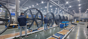 พัดลมตั้งพื้นเคลื่อนย้ายได้ขนาดยักษ์ประหยัดพลังงาน hvls พัดลมระบายอากาศสำหรับโรงยิมฐานล้ออลูมิเนียม - Product Image 6