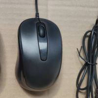 Tetikus optik berkabel USB M-025, tetikus komputer tombol 3D desain pribadi tahan lama ergonomis untuk kedua tangan