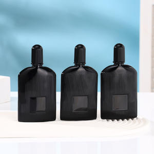 Atomizador de Perfume Portátil de Vidrio Negro de 100 ml, Botella Dispensadora de Muestras Cosméticas, Atomizador de Perfume de Viaje - Product Image 4
