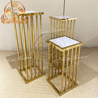 Nouvelle Arrivée Table à Gâteau Carrée en Acier Inoxydable pour Mariages et Événements, Usage Commercial, Taille Personnalisée