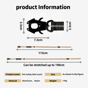 Custom <b>Dog</b> Leash with Quick Release Buckle-Adjustable Elastic Training Lead, Frog Clip for Outdoor Running, Walking,Tactical Use - Product Image 5