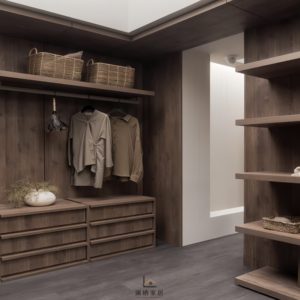 Armoire en bois de hêtre massif de qualité supérieure, style moderne minimaliste, avec portes à fermeture douce - Product Image 3