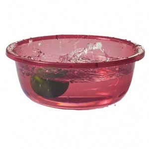 Thickened Transparent <b>Round</b> PP Plastic 30cm Eco-Friendly Washbasin with Customized Color & Logo for Home & Commercial Use - Product Image 2