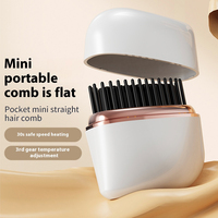 Lisseur de cheveux professionnel, lisseur de cheveux portable, brosse lissante pour cheveux, mini peigne lissant sans fil