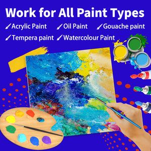 Toiles pour la peinture, planches de toile vierges de 8x8 pouces pour la peinture-Fournitures d'art Panneaux de toile 100% coton pour l'huile, peintures acryliques - Product Image 5