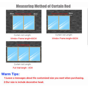 Ensemble de rails à rideaux doubles en alliage <span class=keywords><strong>d</strong></span>'aluminium de style romain antique américain, style méditerranéen, <span class=keywords><strong>d</strong></span>écoration de fenêtre haut de gamme - Product Image 6